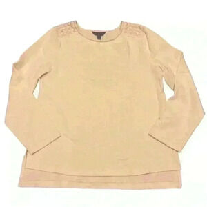 Banana Republic small ivory embellished top